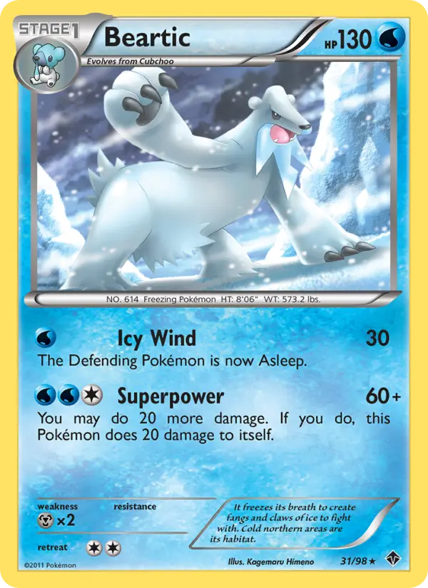 Beartic — Emerging Powers card #31