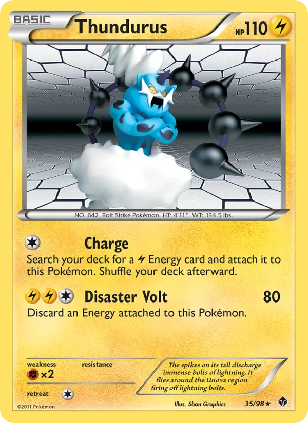 Thundurus — Emerging Powers card #35
