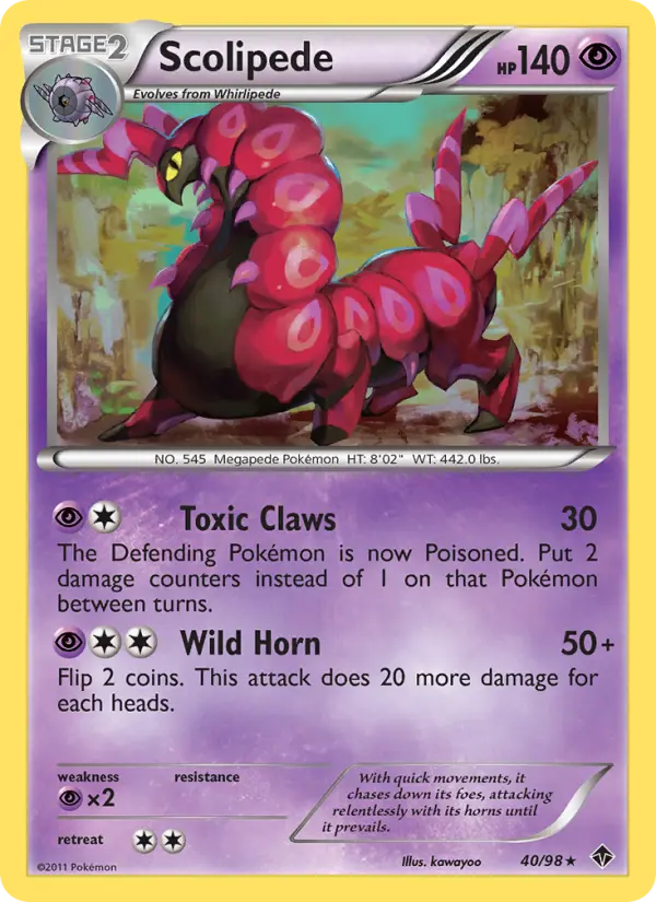 Scolipede — Emerging Powers card #40