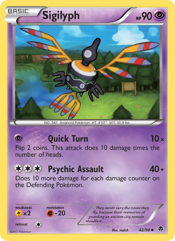 Sigilyph — Emerging Powers card #42
