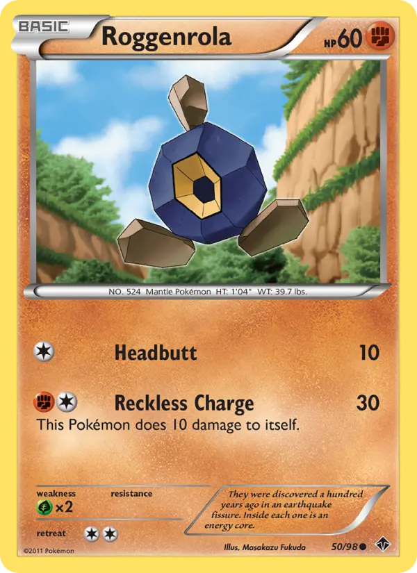 Roggenrola — Emerging Powers card #50