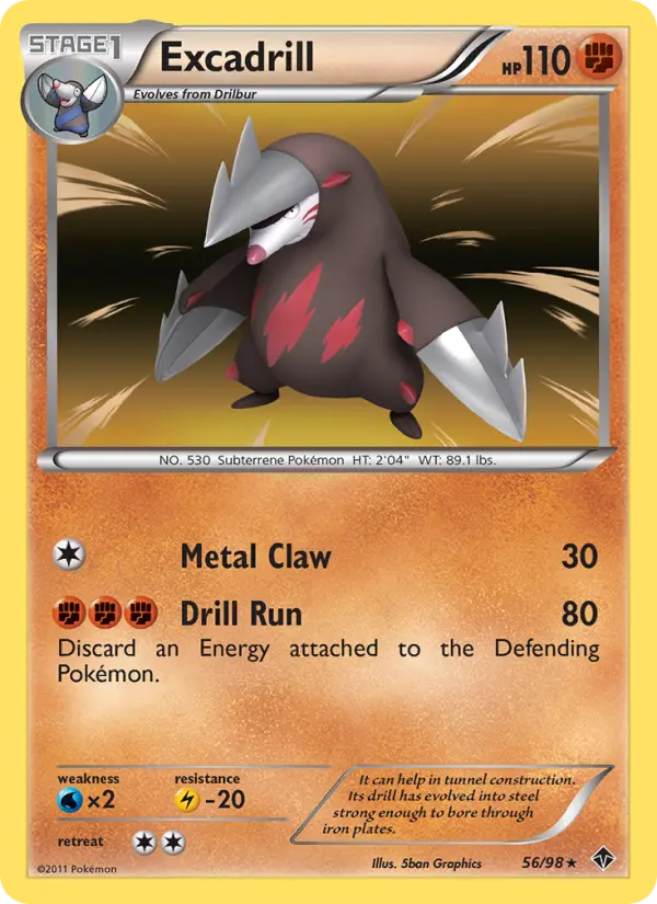 Excadrill — Emerging Powers card #56
