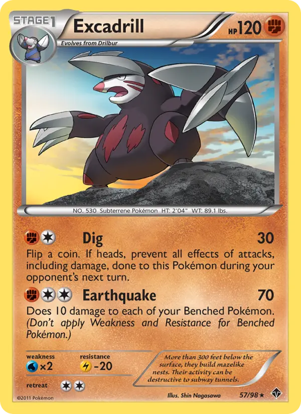 Excadrill — Emerging Powers card #57