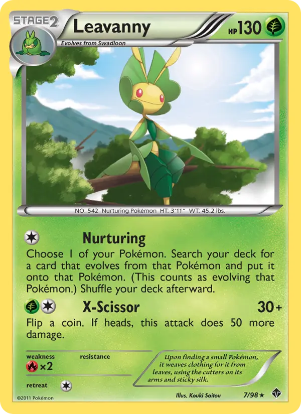 Leavanny — Emerging Powers card #7