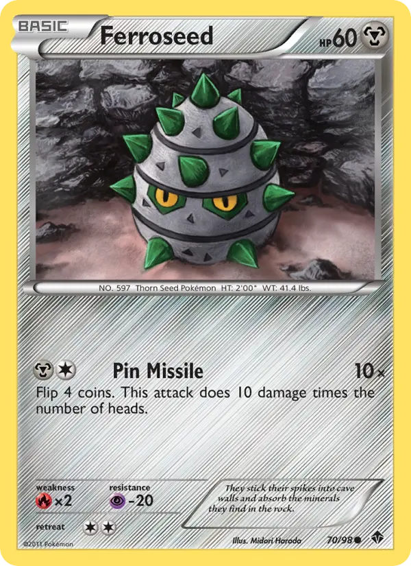 Ferroseed — Emerging Powers card #70