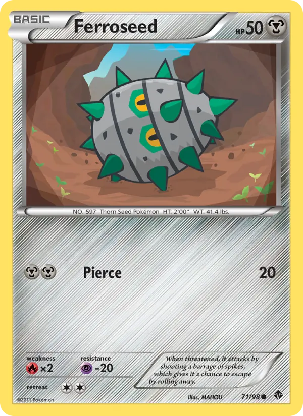 Ferroseed — Emerging Powers card #71