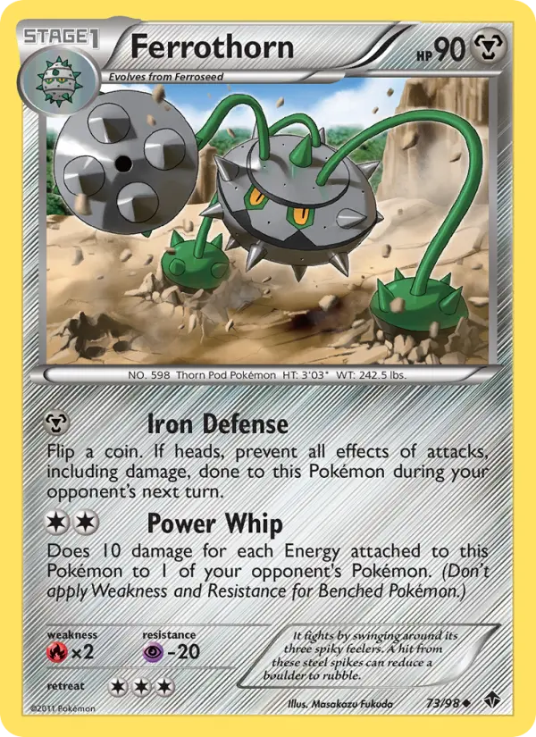 Ferrothorn — Emerging Powers card #73