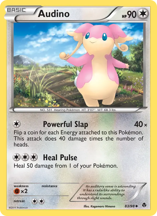 Audino — Emerging Powers card #83