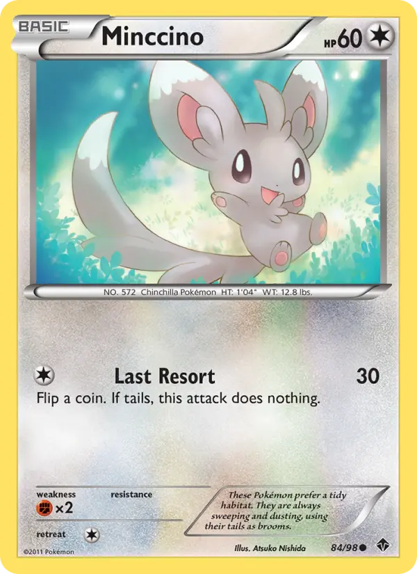 Minccino — Emerging Powers card #84