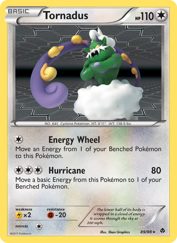 Tornadus — Emerging Powers card #89
