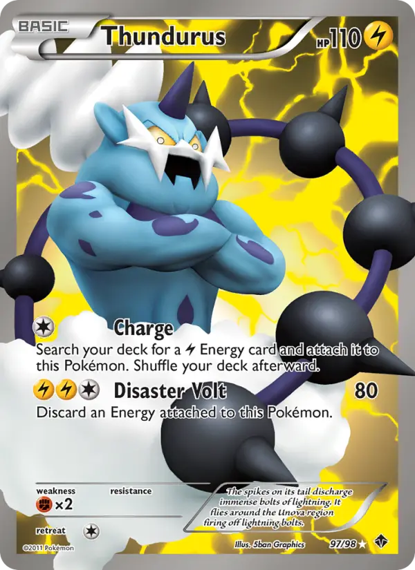 Thundurus — Emerging Powers card #97