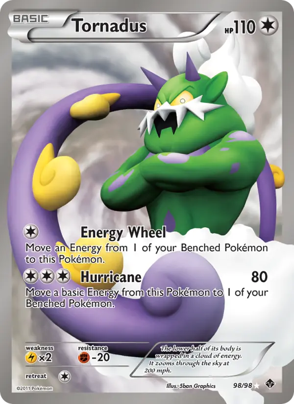 Tornadus — Emerging Powers card #98