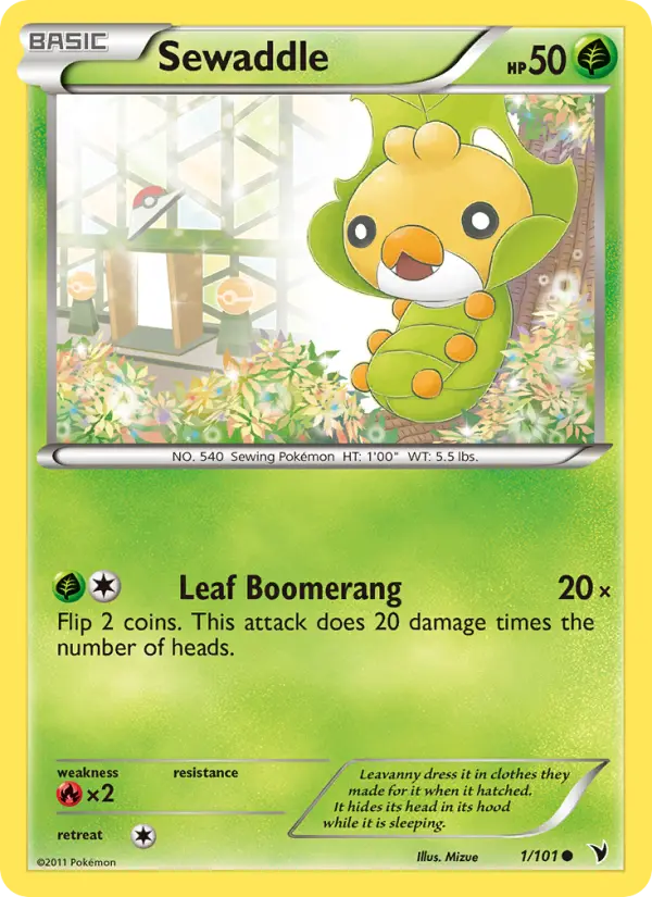 Sewaddle — Noble Victories card #1
