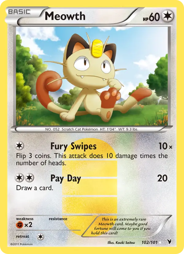 Meowth — Noble Victories card #102
