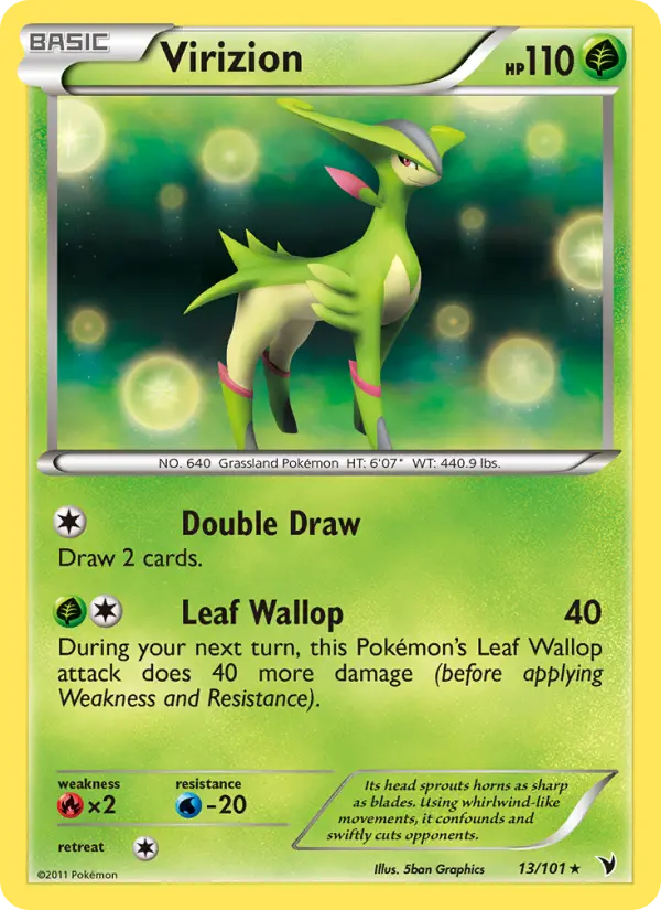 Virizion — Noble Victories card #13