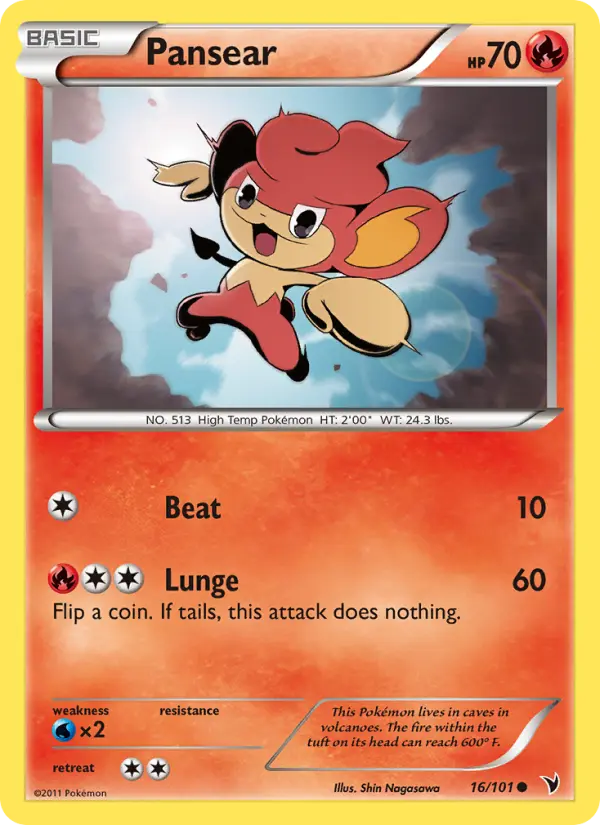 Pansear — Noble Victories card #16