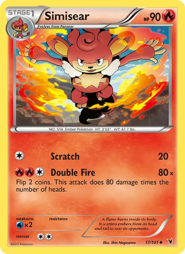 Simisear — Noble Victories card #17