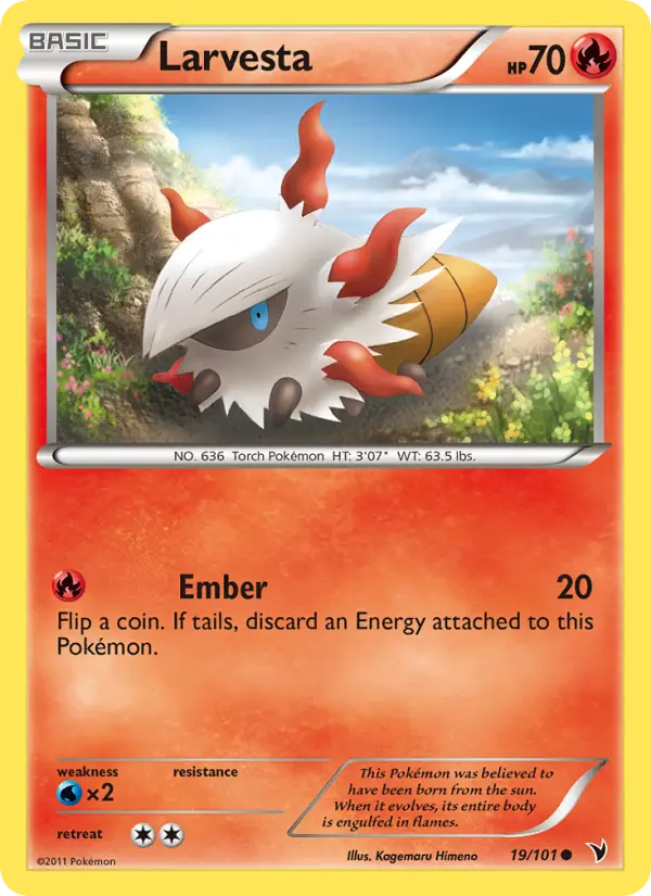 Larvesta — Noble Victories card #19