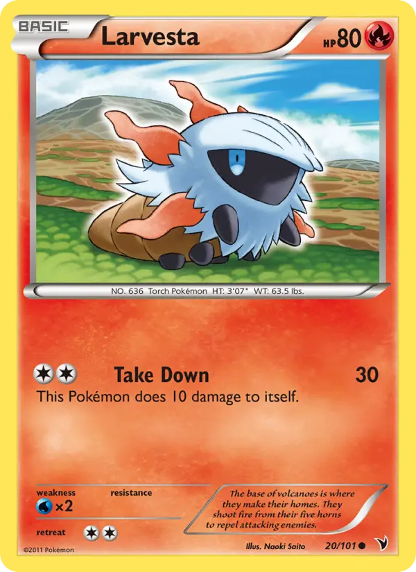 Larvesta — Noble Victories card #20