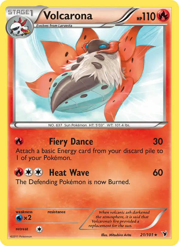 Volcarona — Noble Victories card #21