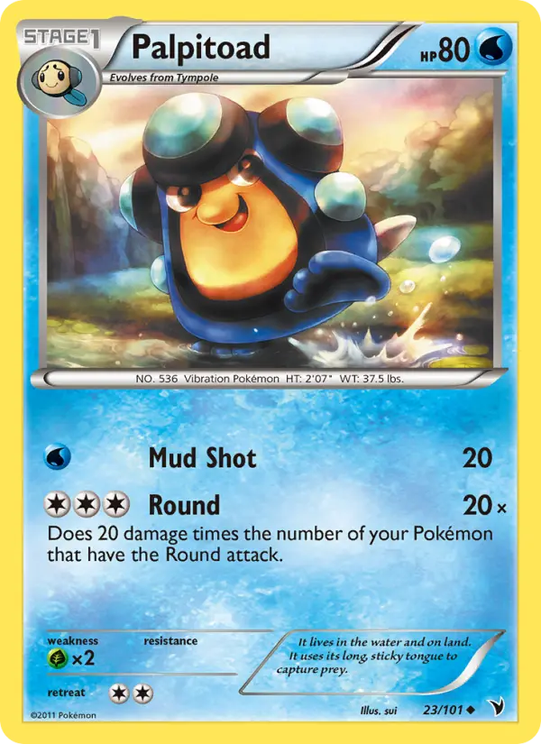 Palpitoad — Noble Victories card #23