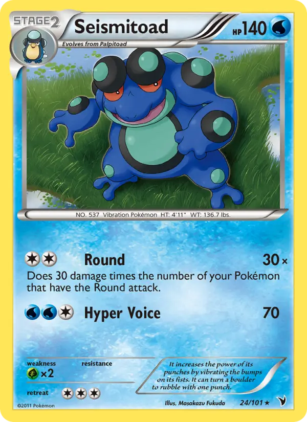 Seismitoad — Noble Victories card #24