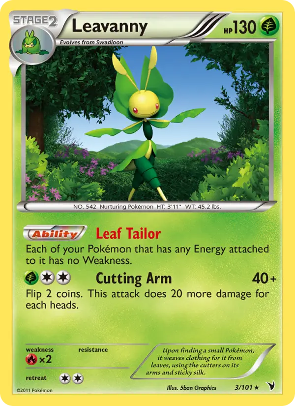 Leavanny — Noble Victories card #3