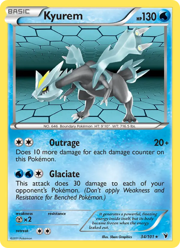 Kyurem — Noble Victories card #34