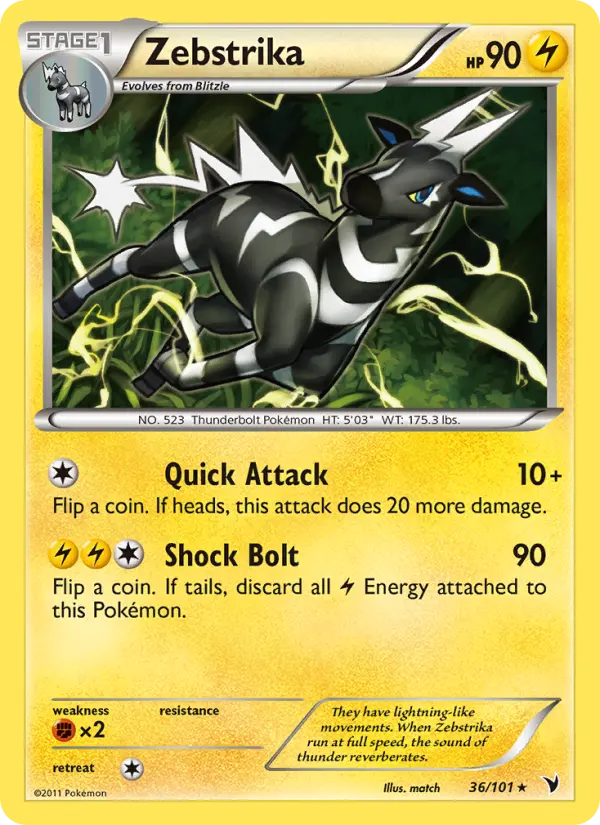 Zebstrika — Noble Victories card #36