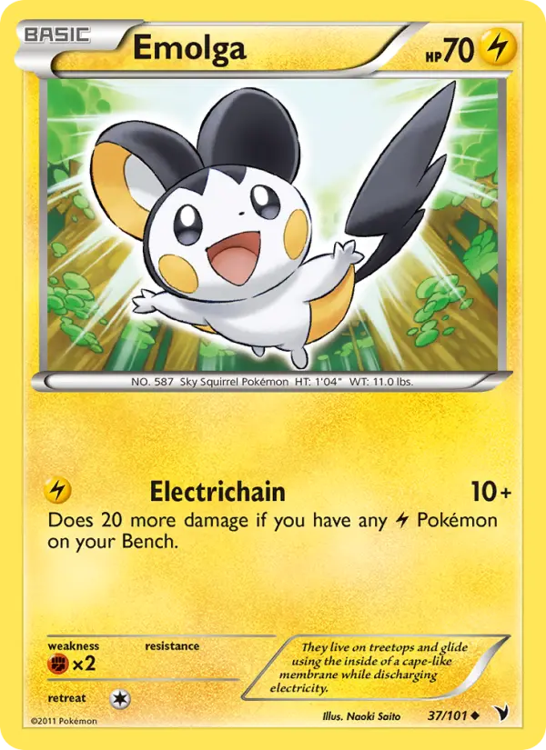 Emolga — Noble Victories card #37
