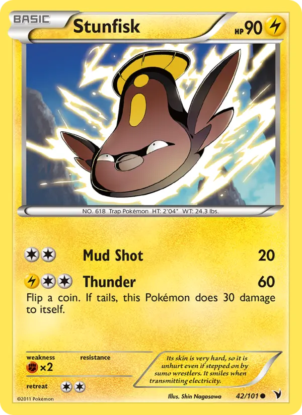 Stunfisk — Noble Victories card #42