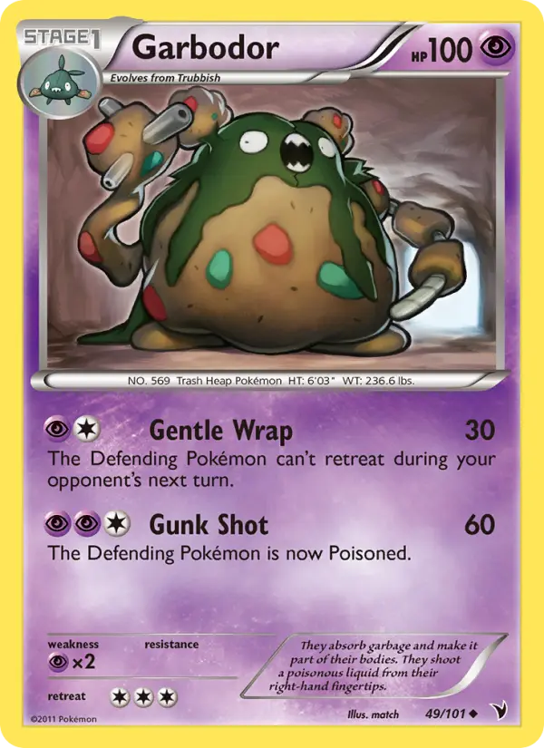 Garbodor — Noble Victories card #49