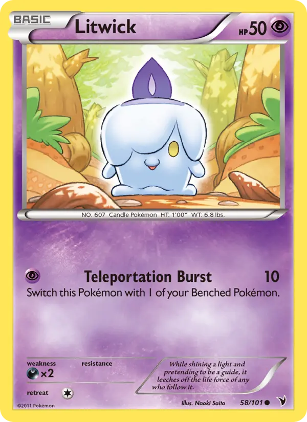 Litwick — Noble Victories card #58