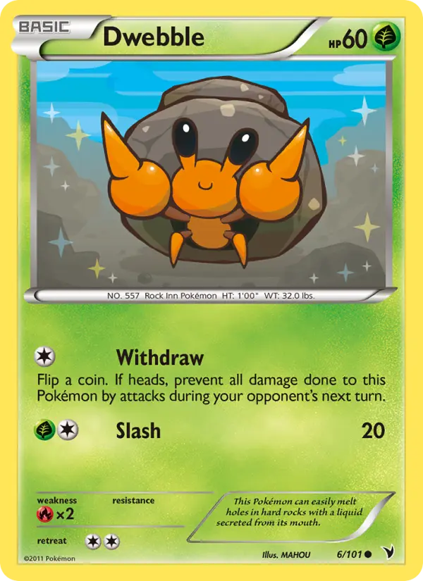 Dwebble — Noble Victories card #6