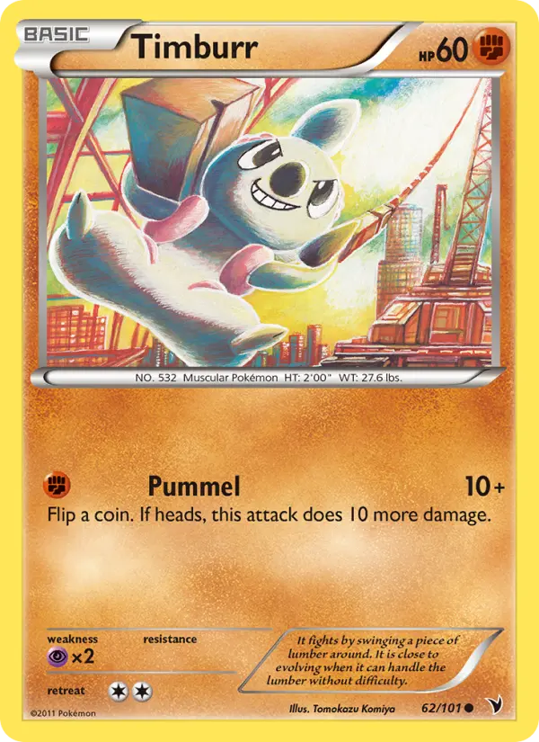 Timburr — Noble Victories card #62