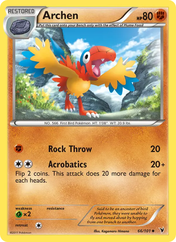 Archen — Noble Victories card #66