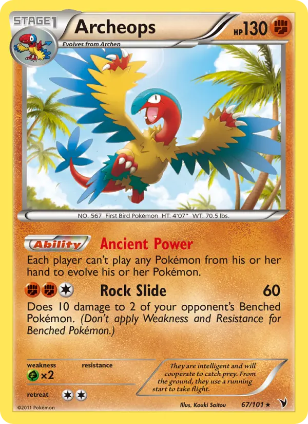 Archeops — Noble Victories card #67