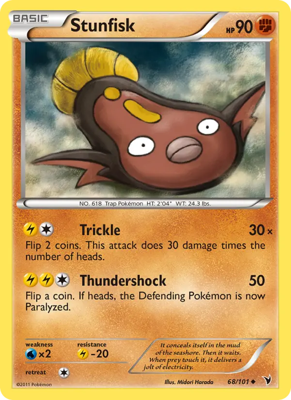 Stunfisk — Noble Victories card #68