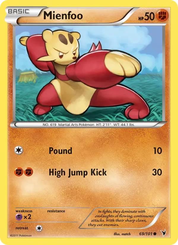 Mienfoo — Noble Victories card #69