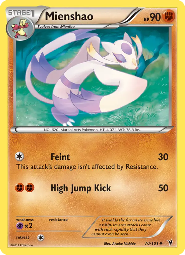 Mienshao — Noble Victories card #70