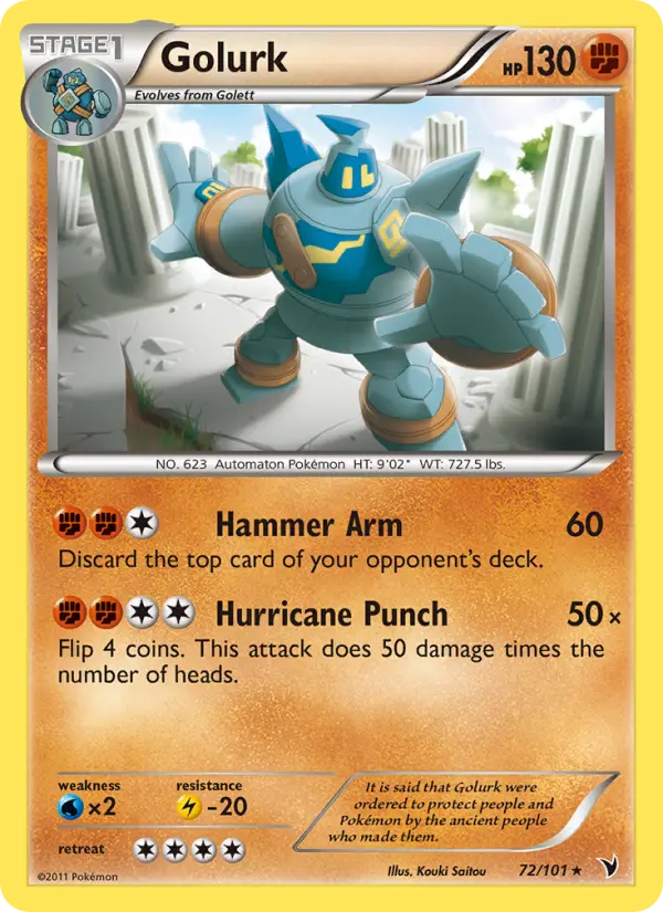 Golurk — Noble Victories card #72