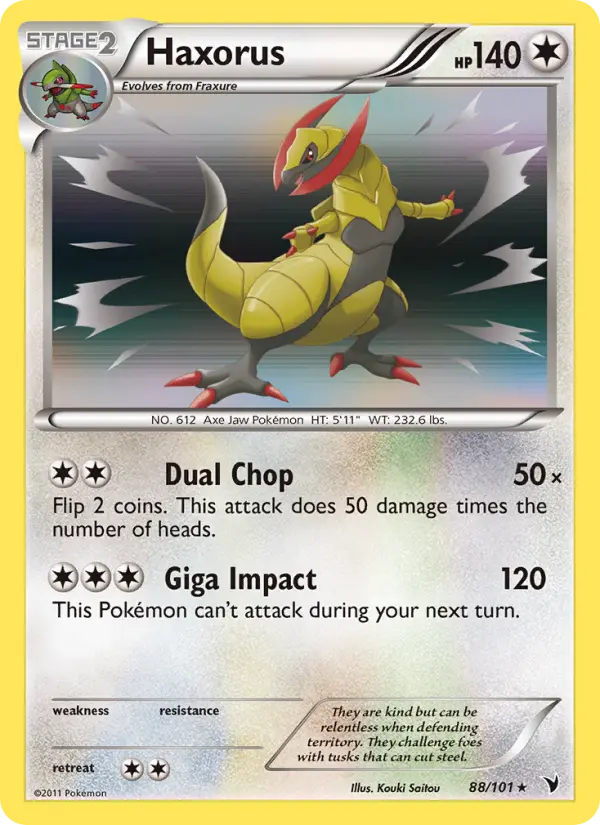 Haxorus — Noble Victories card #88