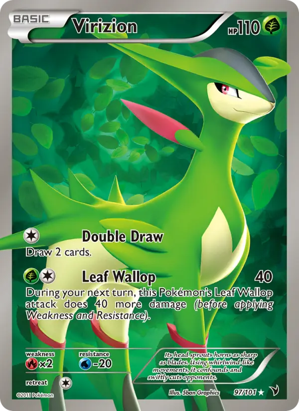 Virizion — Noble Victories card #97