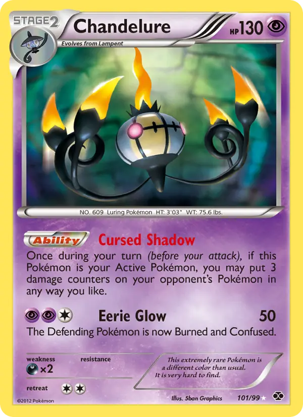Chandelure — Next Destinies card #101
