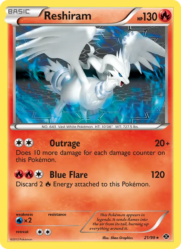 Reshiram — Next Destinies card #21