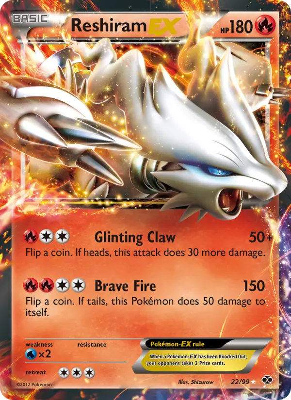 Reshiram-EX — Next Destinies card #22