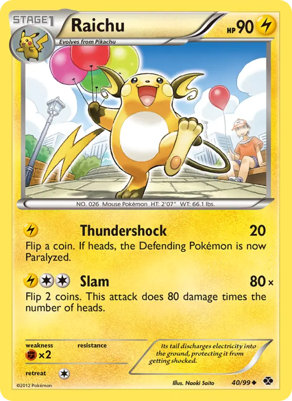 Raichu — Next Destinies card #40