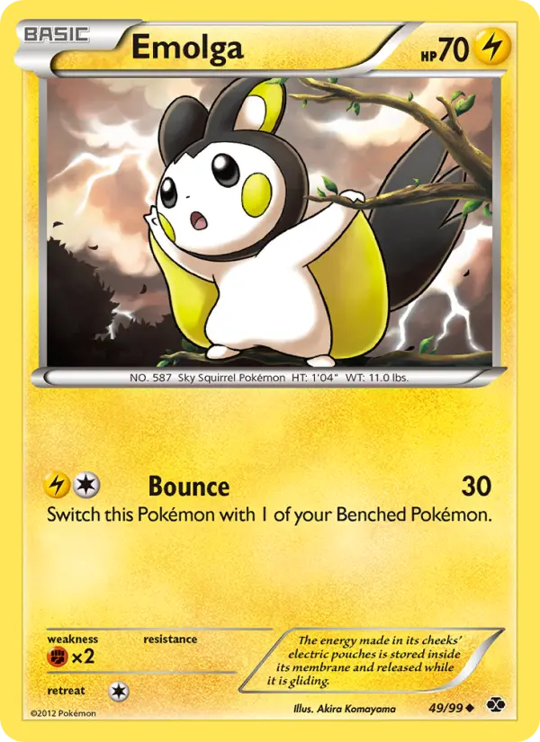 Emolga — Next Destinies card #49