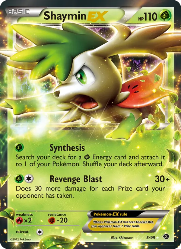 Shaymin-EX — Next Destinies card #5