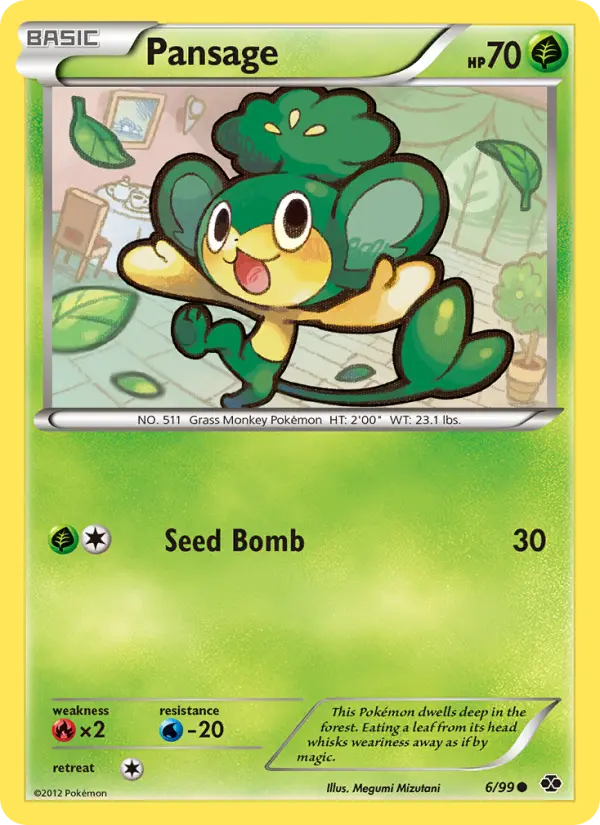Pansage — Next Destinies card #6